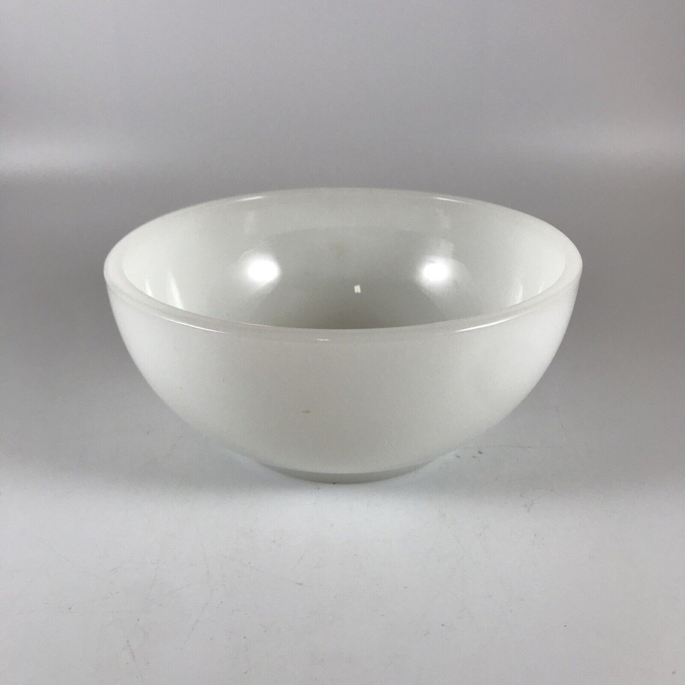 Vintage Fire King Oven Ware White Cereal / Chili Bowl Made in USA Milk Glass
